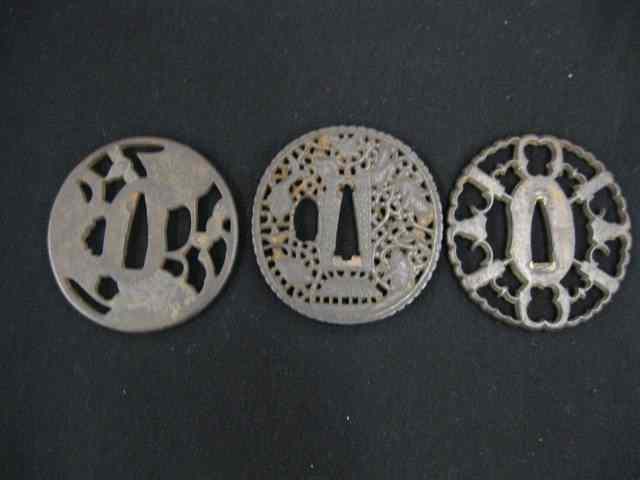 Appraisal: Oriental Tsuba's from Samari Swords all in very good condition