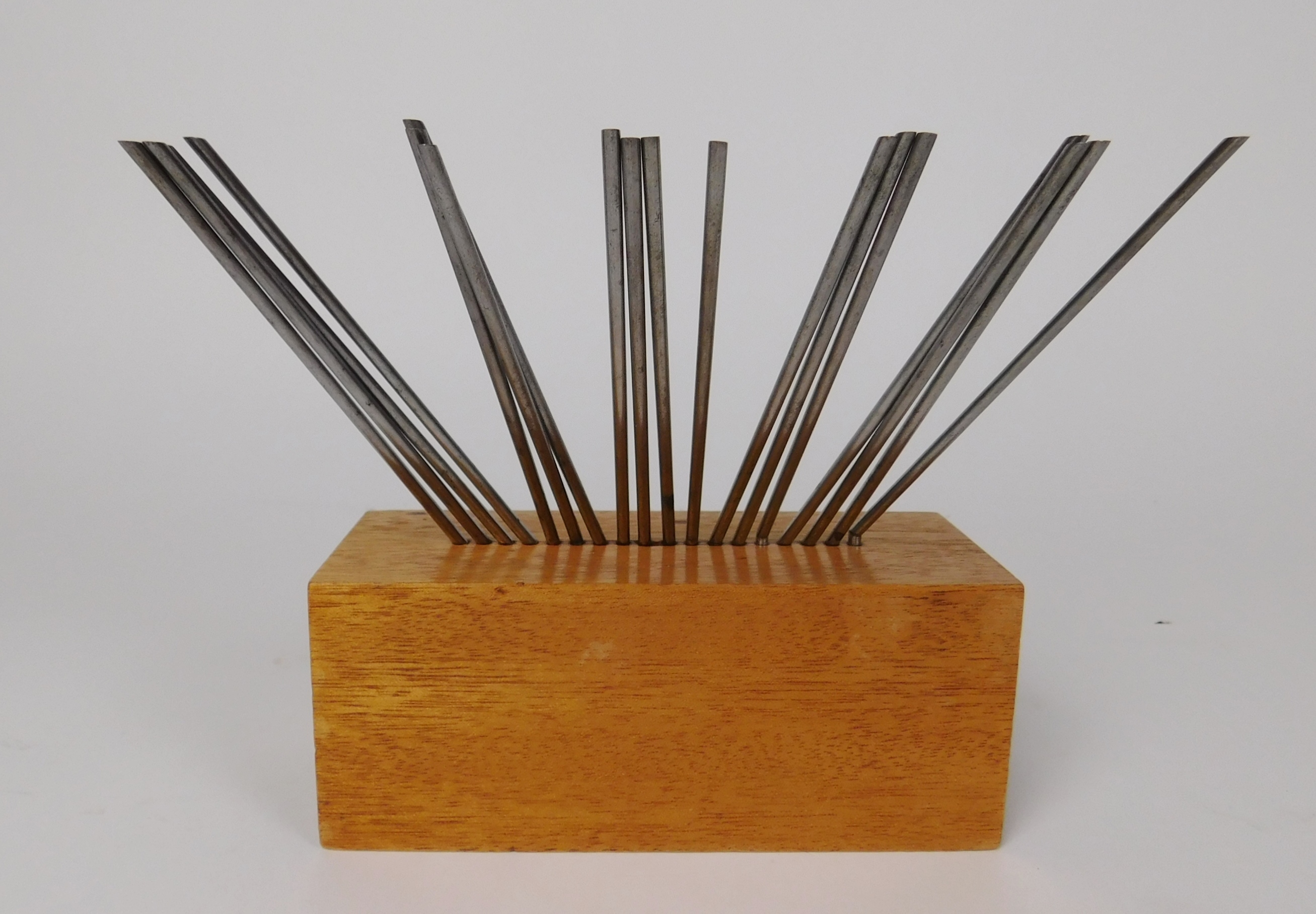 Appraisal: Yaacov Agam Israeli - ''Infinite Continuity''- metal sculpture with wood