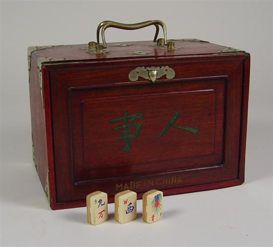 Appraisal: Mah Jong Set Early to mid th Century Bone MahJong