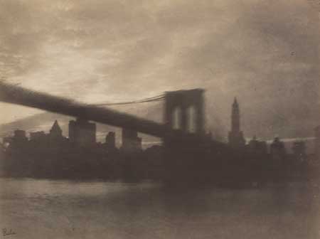 Appraisal: BEALS JESSIE TARBOX - Brooklyn Bridge Silver print x inches