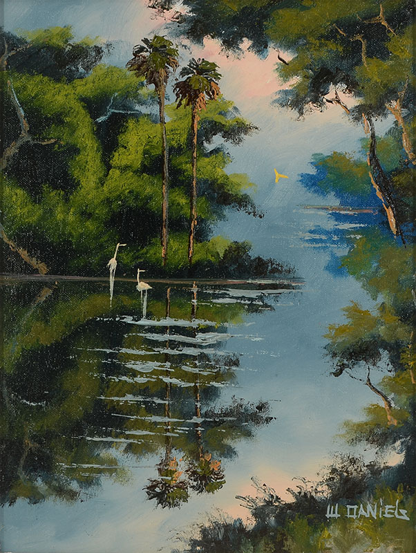 Appraisal: DANIELS Willie American th Century Florida Highwaymen St Lucie River