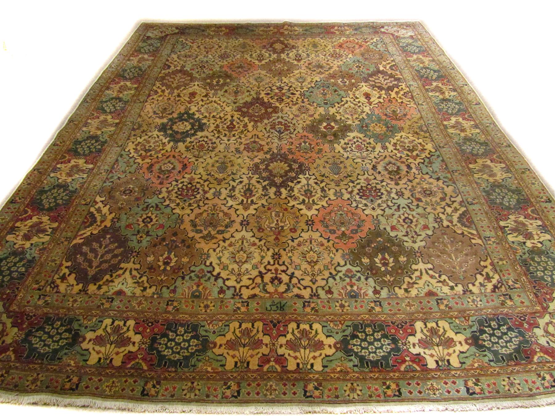 Appraisal: SEMI-ANTIQUE PERSIAN TABRIZ Signed ' x '