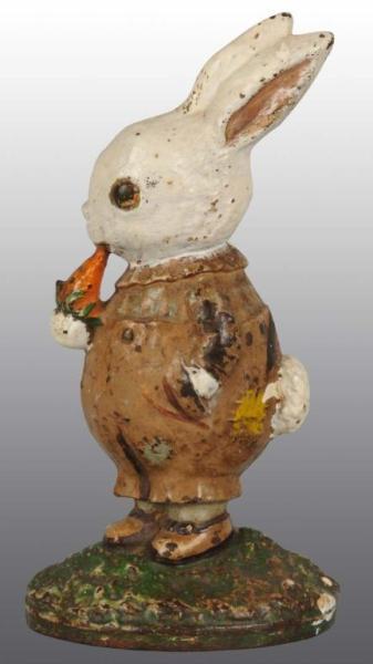 Appraisal: Cast Iron Peter Rabbit Doorstop Description Made by Hubley cat