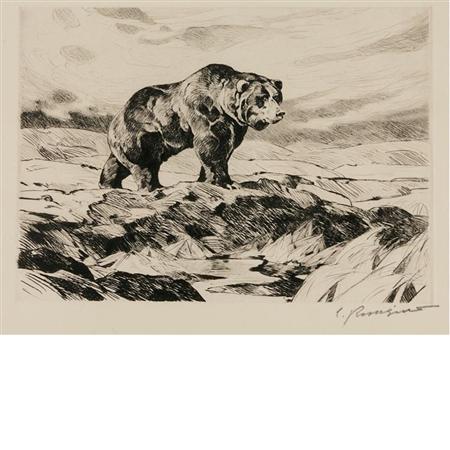 Appraisal: Carl Rungius IVAN Etching and drypoint Estimate -