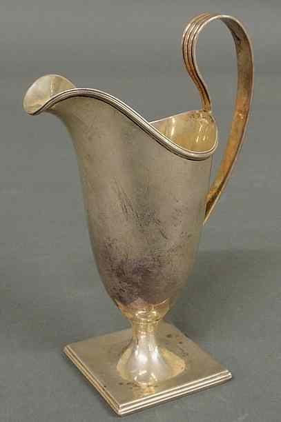 Appraisal: Sterling silver creamer J E Caldwell Philadelphia See sugar bowl