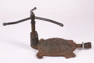 Appraisal: CAST IRON LAWN SPRINKLER HEAD Figure of a Turtle with