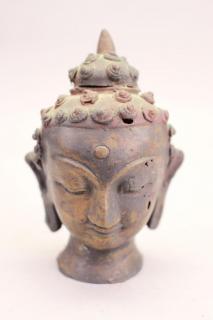 Appraisal: Antique Thai Style Sukhothai Bronze Buddha Head Antique Thai Style