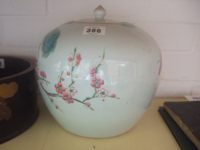 Appraisal: A Chinese 'famille-rose' jar and a cover late th th