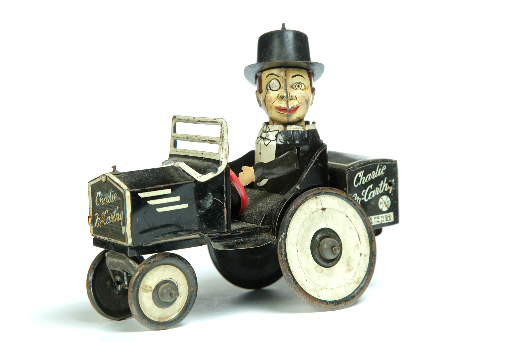 Appraisal: MARX CHARLIE McCARTHY WIND-UP CAR TOY American nd quarter- th