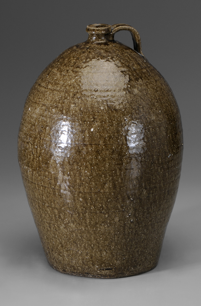 Appraisal: Nelson Bass Jar Lincoln County North Carolina - alkaline-glazed stoneware