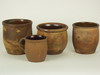 Appraisal: REDWARE STORAGE JARS - Collection of four th C pieces