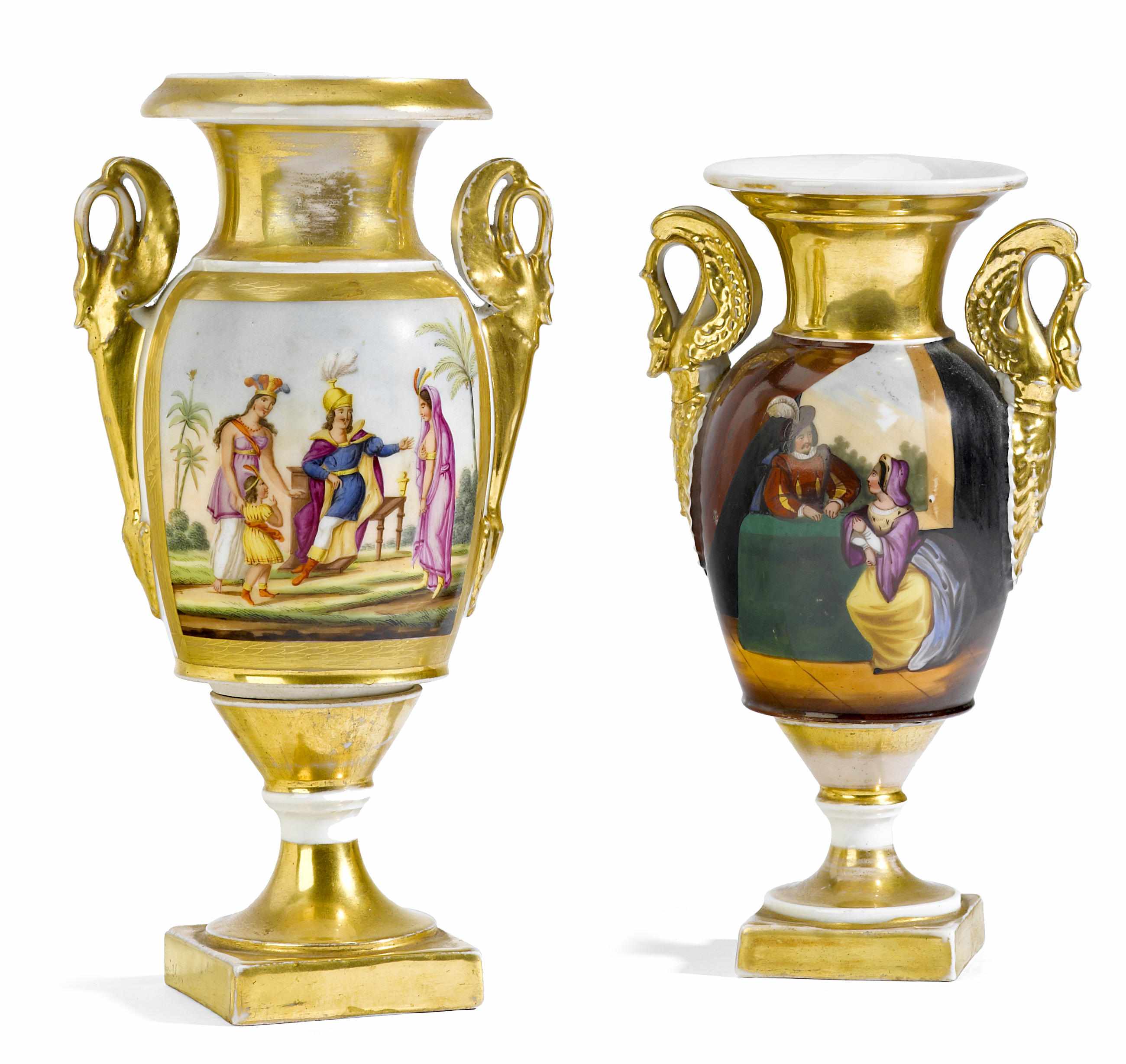 Appraisal: Property from the Estate of Sue Mengers Two Paris porcelain