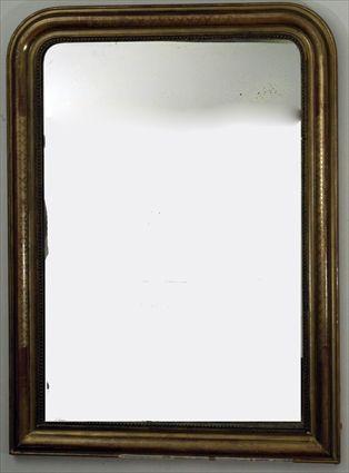 Appraisal: Victorian Giltwood Overmantel Mirror x in