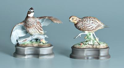 Appraisal: Two Boehm porcelain bird figurines bobwhite quails both marked quot