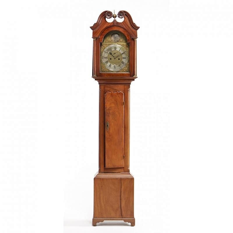 Appraisal: John Barr Tall Case Clock Port Glasgow circa mahogany hood