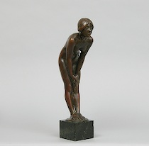 Appraisal: Attributed to Carl Roeder German b Standing nude female with