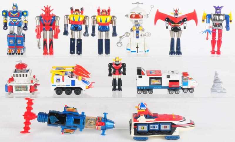 Appraisal: Lot of Popy Items Includes Great Mazinger Base Daimovic Quonto