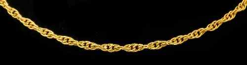 Appraisal: A modern ct gold mm chain link necklet weight grammes