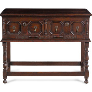 Appraisal: A Charles II Style Oak Server th Century Height x