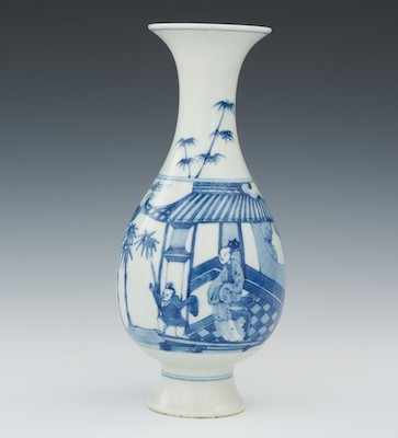 Appraisal: A Chinese Blue and White Vase Qing Dynasty Vase with