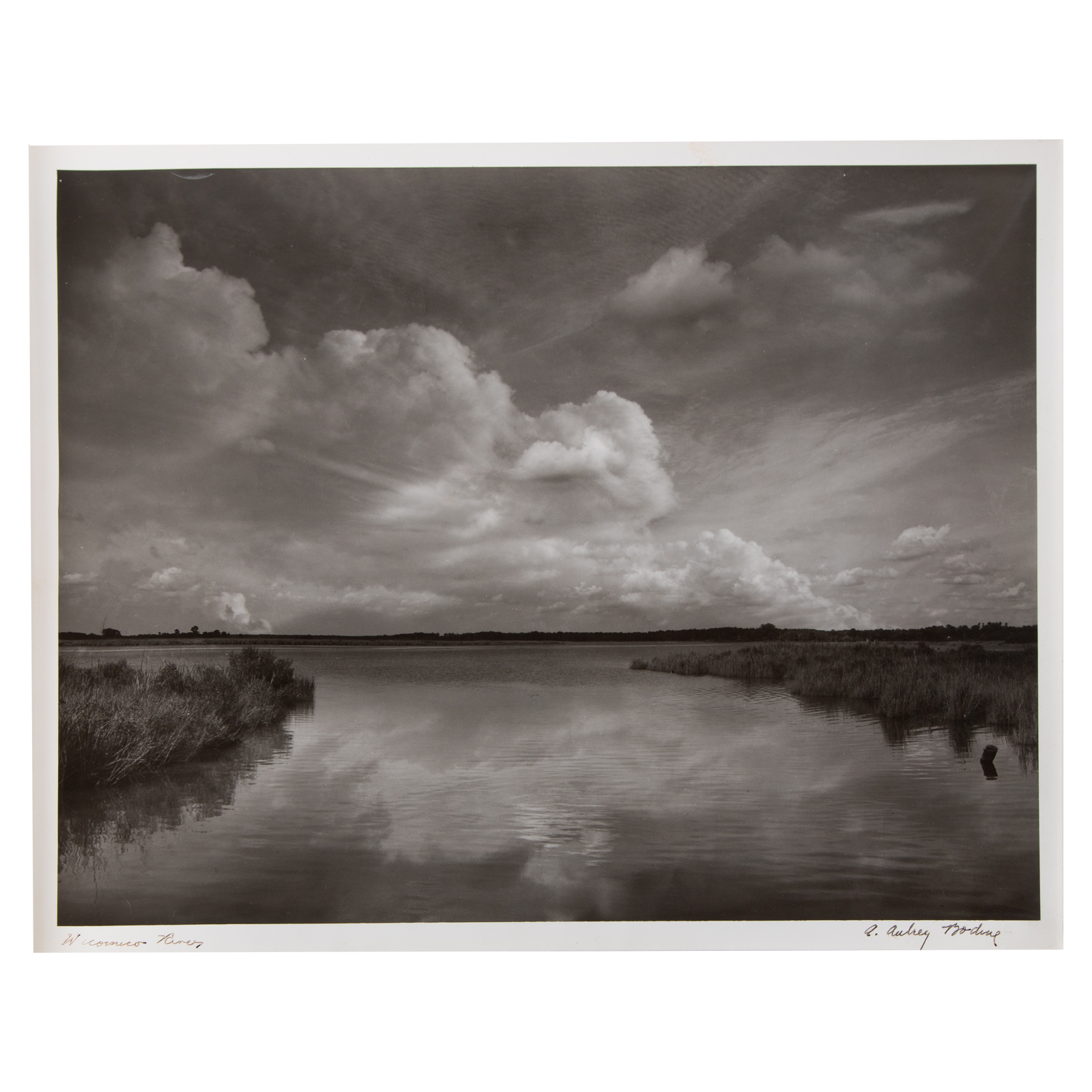 Appraisal: A AUBREY BODINE WICOMICO RIVER GELATIN SILVER PRINT American -