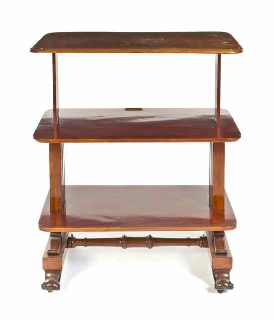 Appraisal: An American Mahogany Occasional Table having a rectangular top with