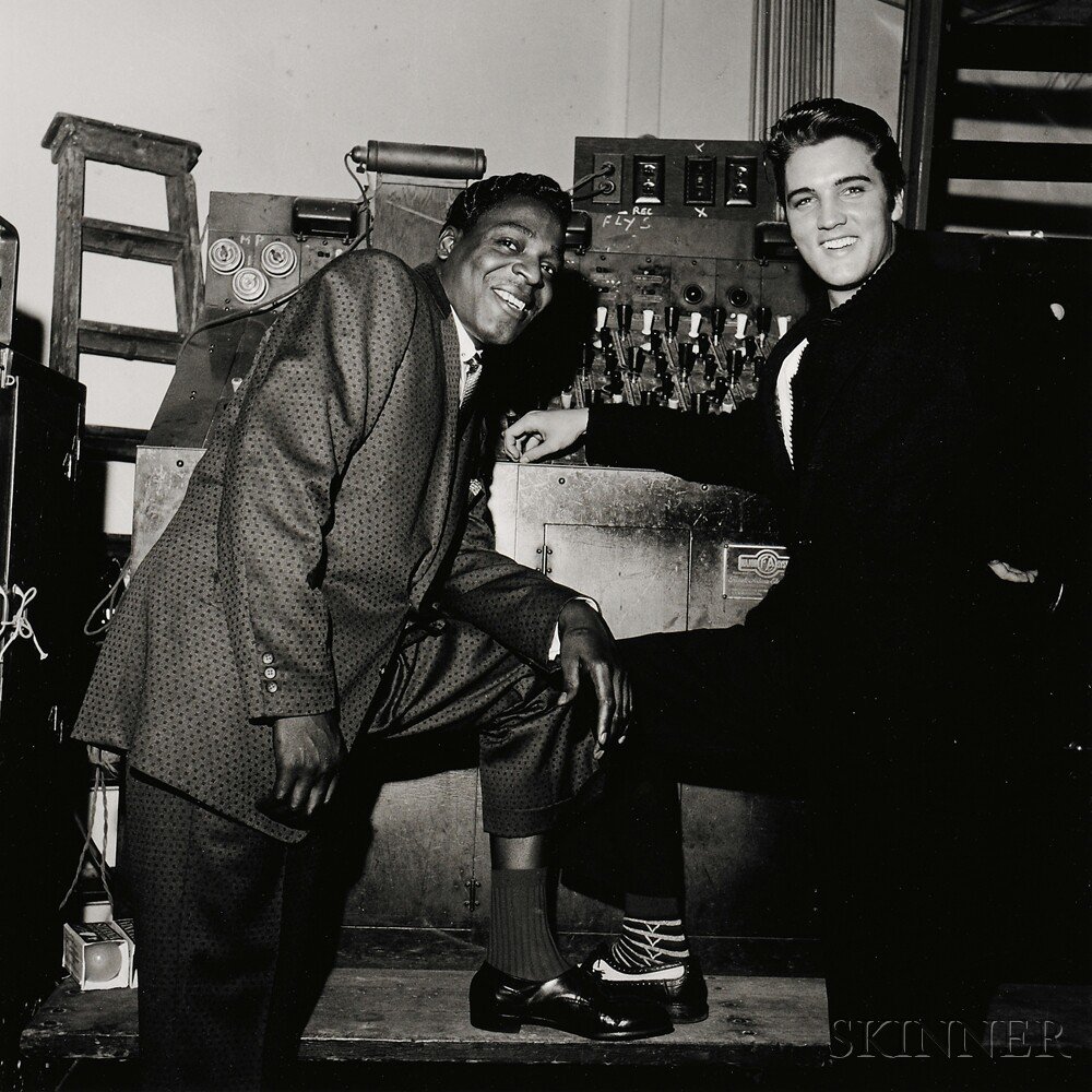 Appraisal: Ernest C Withers American - Elvis Presley Backstage with Brook