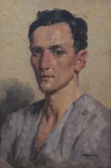 Appraisal: Norman Carter - Portrait of a Man oil on card