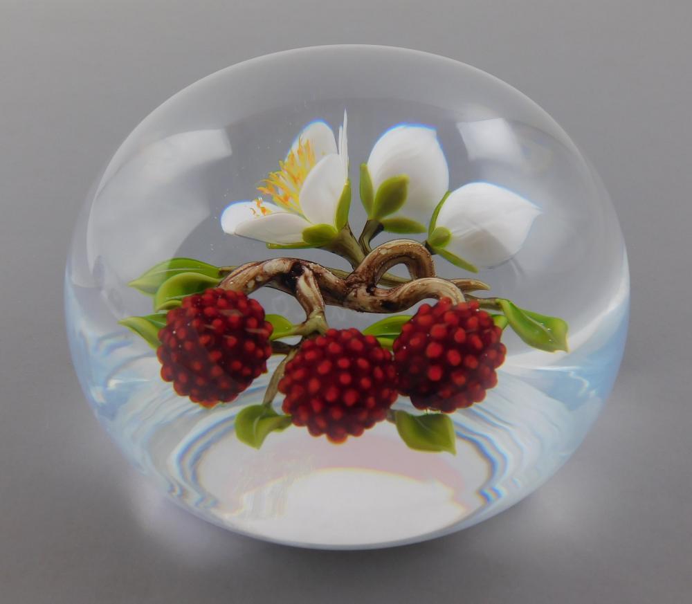 Appraisal: ART GLASS VICTOR TRABUCCO AMERICAN B MAGNUM STUDIO GLASS PAPERWEIGHT