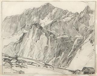 Appraisal: Edgar Alwin Payne ''High Sierras'' mountain landscape signed lower left