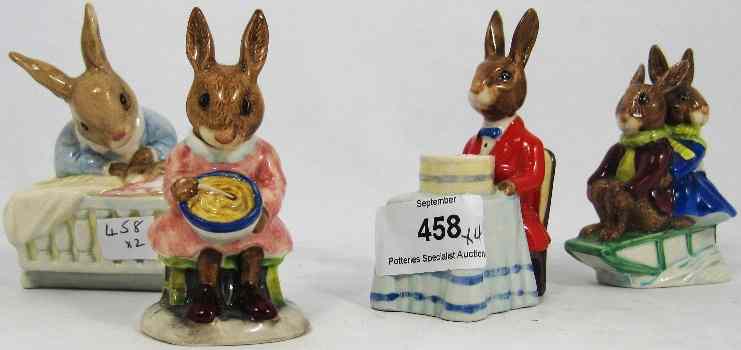 Appraisal: Royal Doulton Bunnykins Figures New Baby DB Buntie Helping Mother