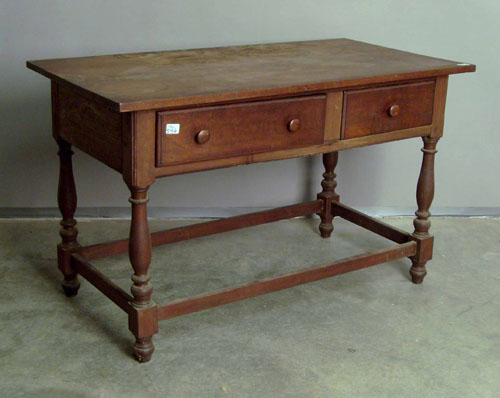 Appraisal: Pennsylvania walnut tavern table h w