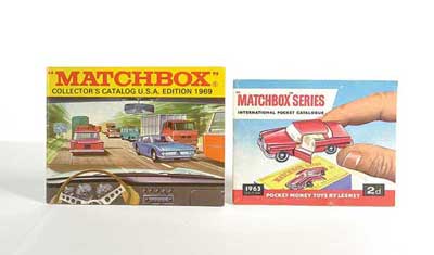 Appraisal: Matchbox - a pair of Colour Catalogues which includes -