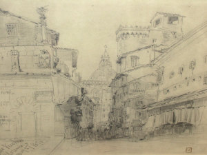 Appraisal: William Callow RWS - - On the Ponte Vecchio Florence