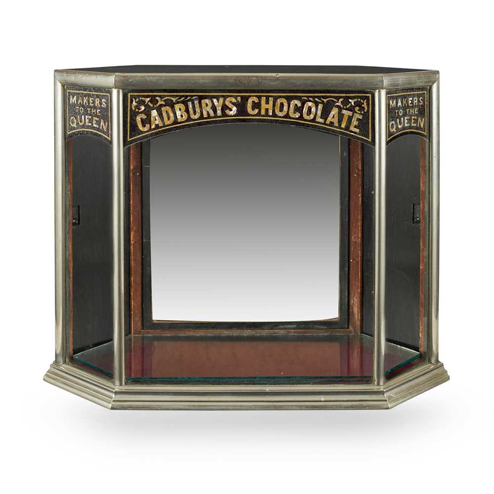 Appraisal: LATE VICTORIAN CADBURY'S CHOCOLATE COUNTER-TOP DISPLAY CABINET LATE TH EARLY