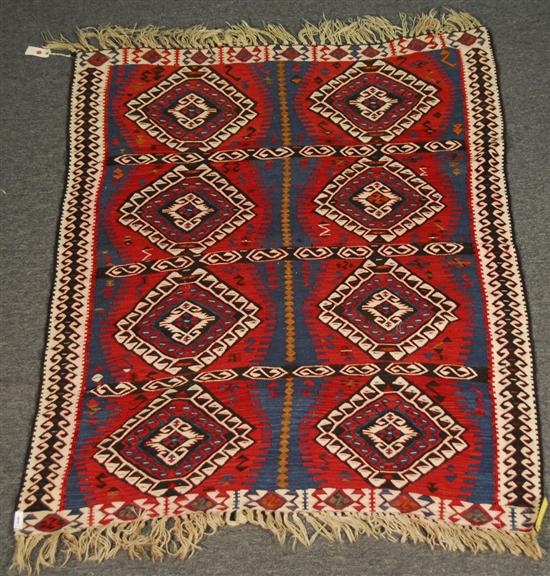 Appraisal: TURKISH KILIM circa feet inches x feet inches Provenance From