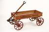 Appraisal: WAGON - Circa child's pull wagon ash body with iron