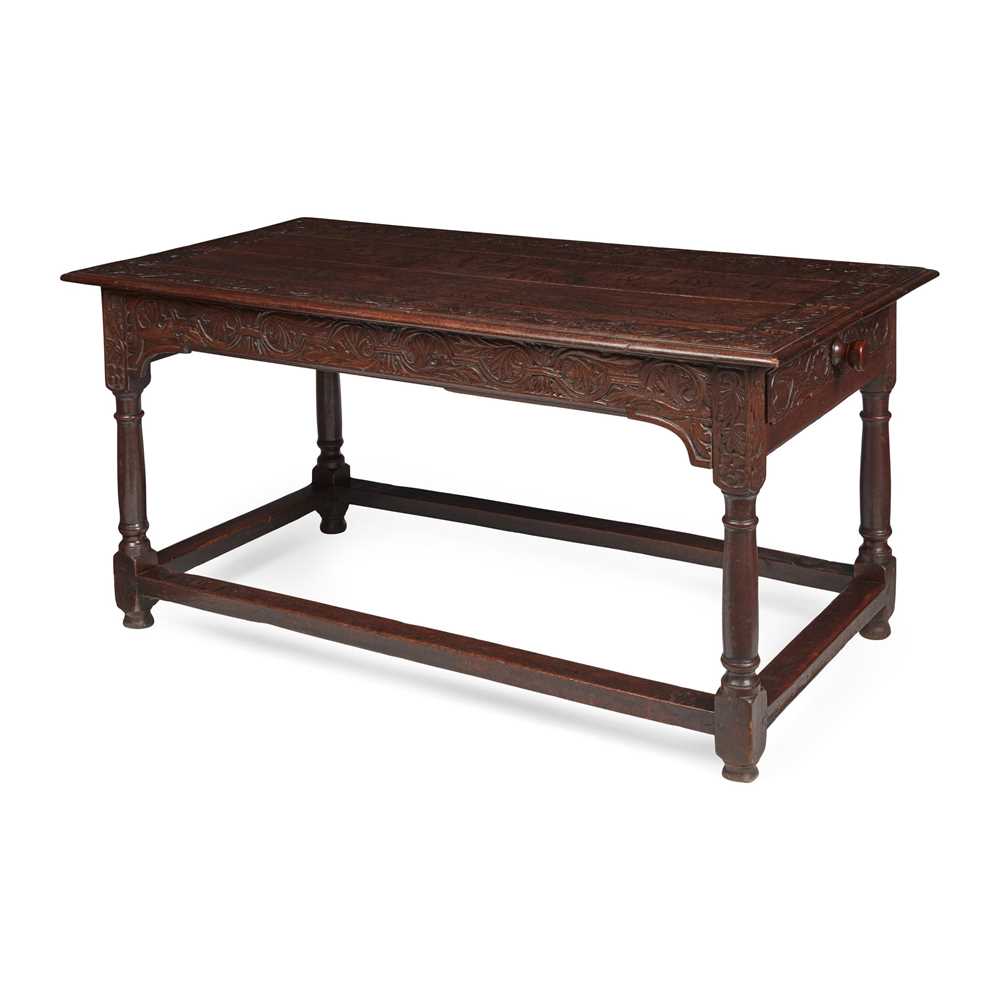 Appraisal: CARVED OAK CENTRE TABLE TH CENTURY in the th century