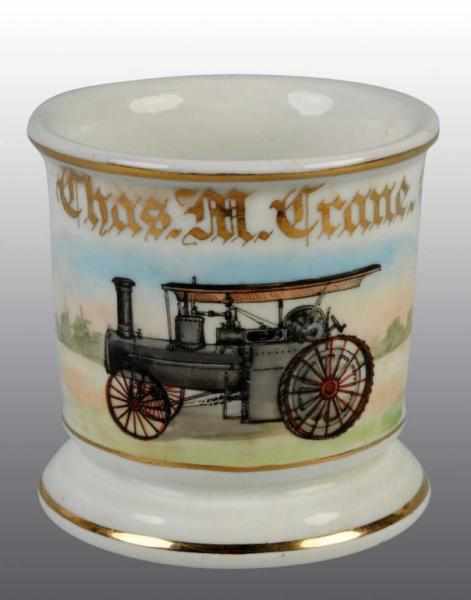 Appraisal: Stationary Traction Engine Shaving Mug Description Nice image of traction