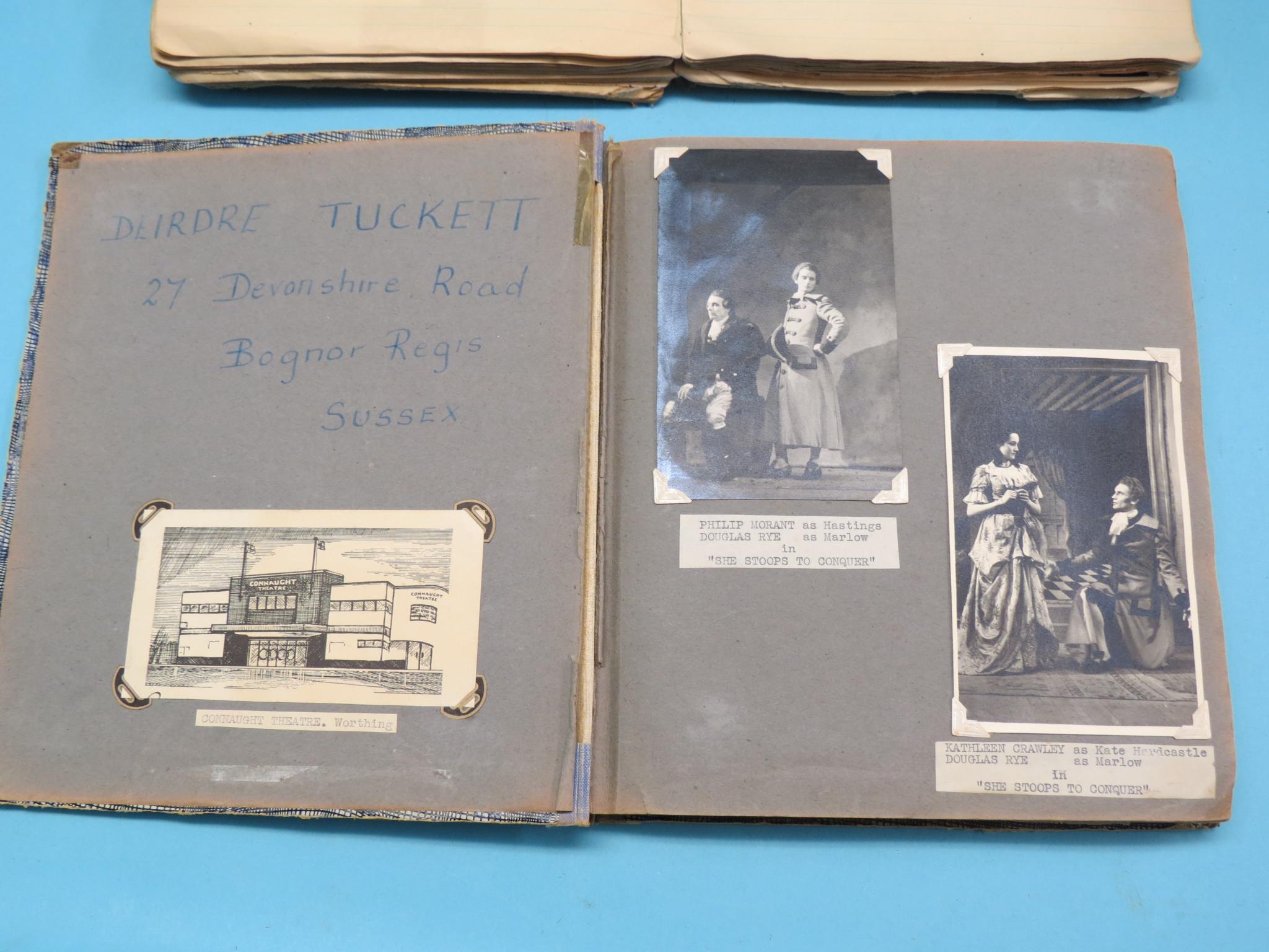 Appraisal: Connaught Theatre Worthing an album containing photographs of named scenes