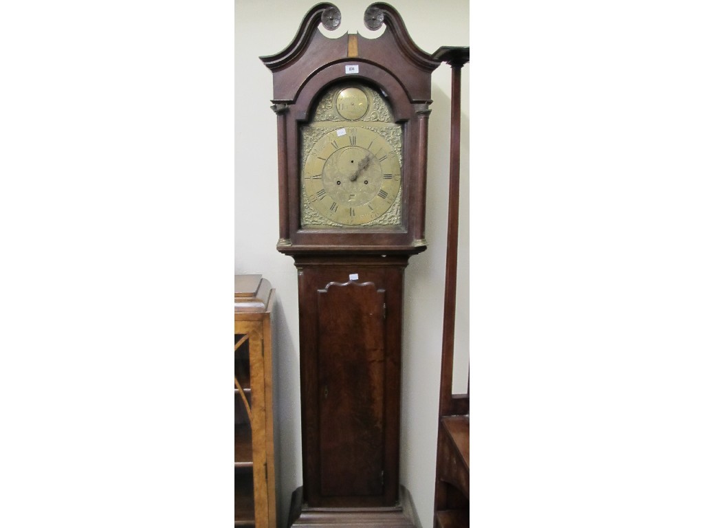 Appraisal: Mahogany longcase clock with brass dial named John Barr Houston