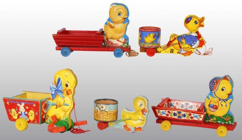 Appraisal: Lot of Fisher Price Easter Duck Chick Toys Description American