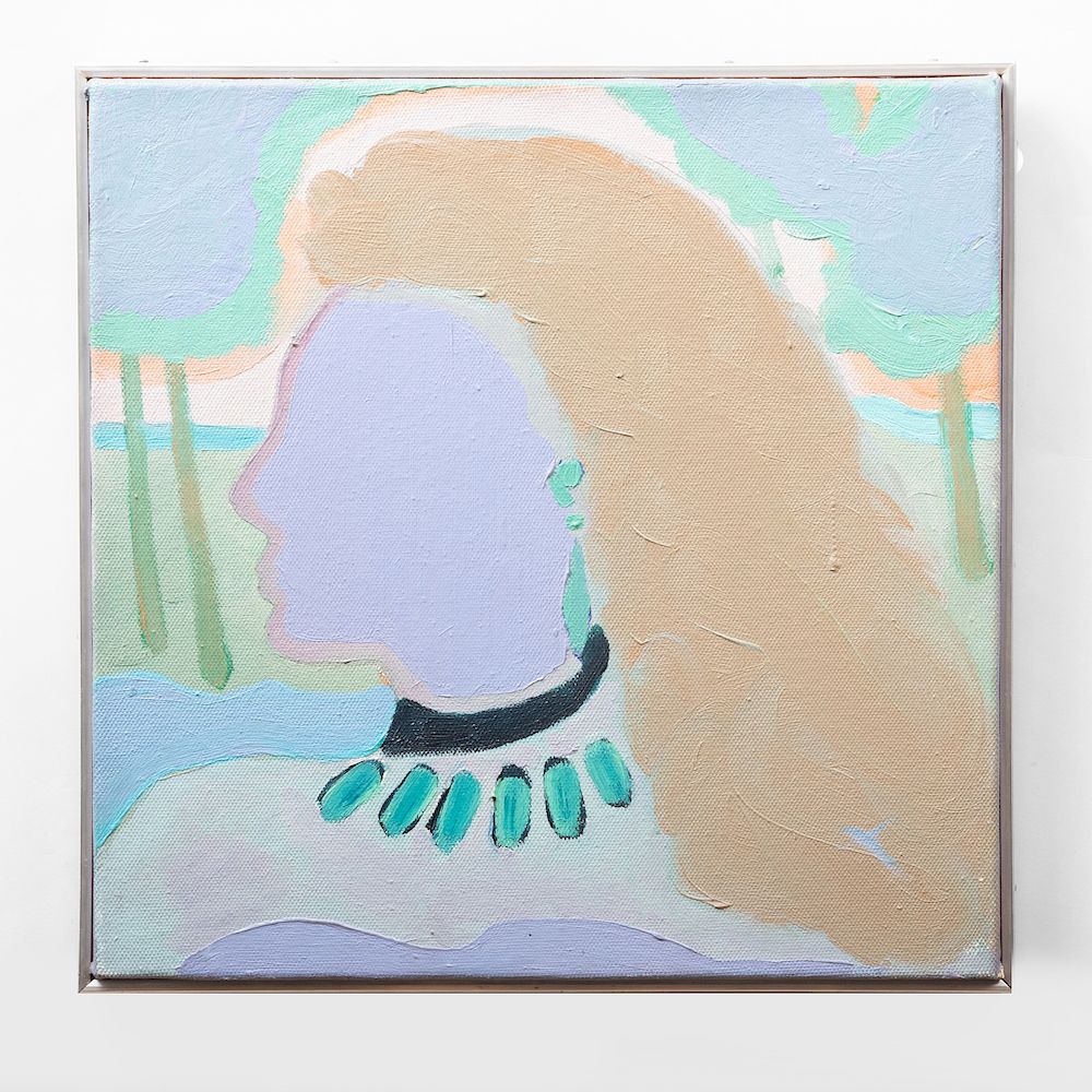 Appraisal: Elliott Barowitz th st Century Little Blue Head Oil on