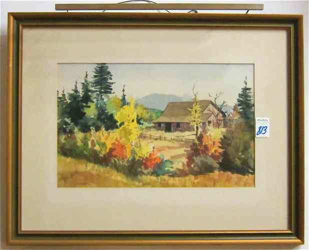 Appraisal: PAUL KELLER WATERCOLOR ON PAPER B Ohio -D Oregon An