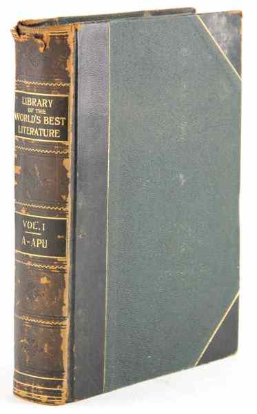 Appraisal: Late Victorian Literature CompendiumLIBRARY OF THE WORLD'S GREATEST LITERATURE Warner