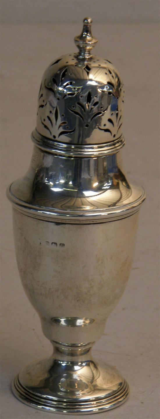 Appraisal: George V silver sugar sifter Birmingham ozs h in