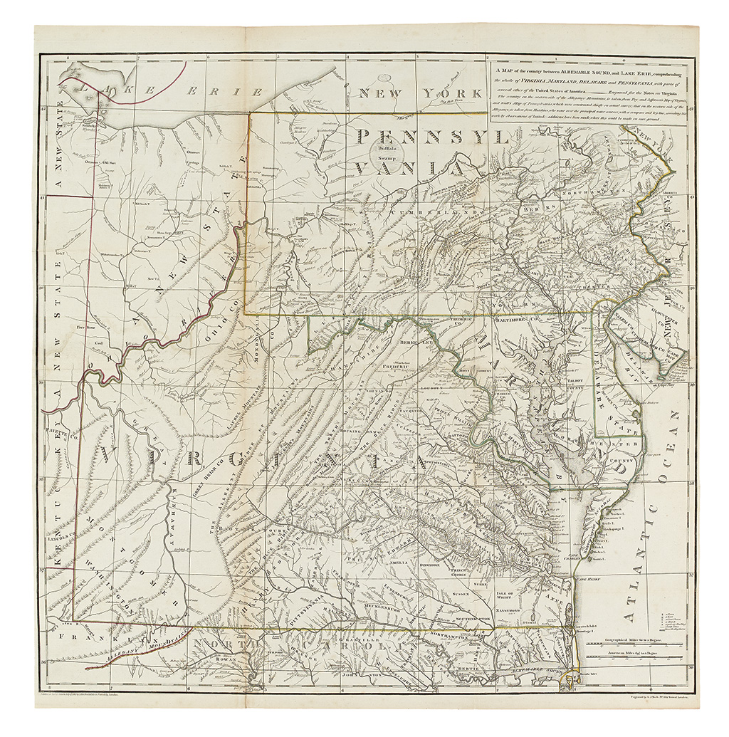 Appraisal: THE ONLY MAP BY THOMAS JEFFERSON JEFFERSON THOMAS A map