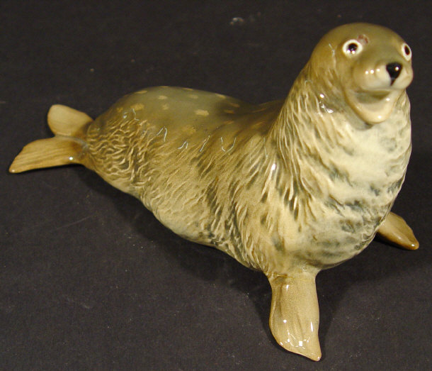 Appraisal: Beswick seal with hand painted decoration printed factory mark and