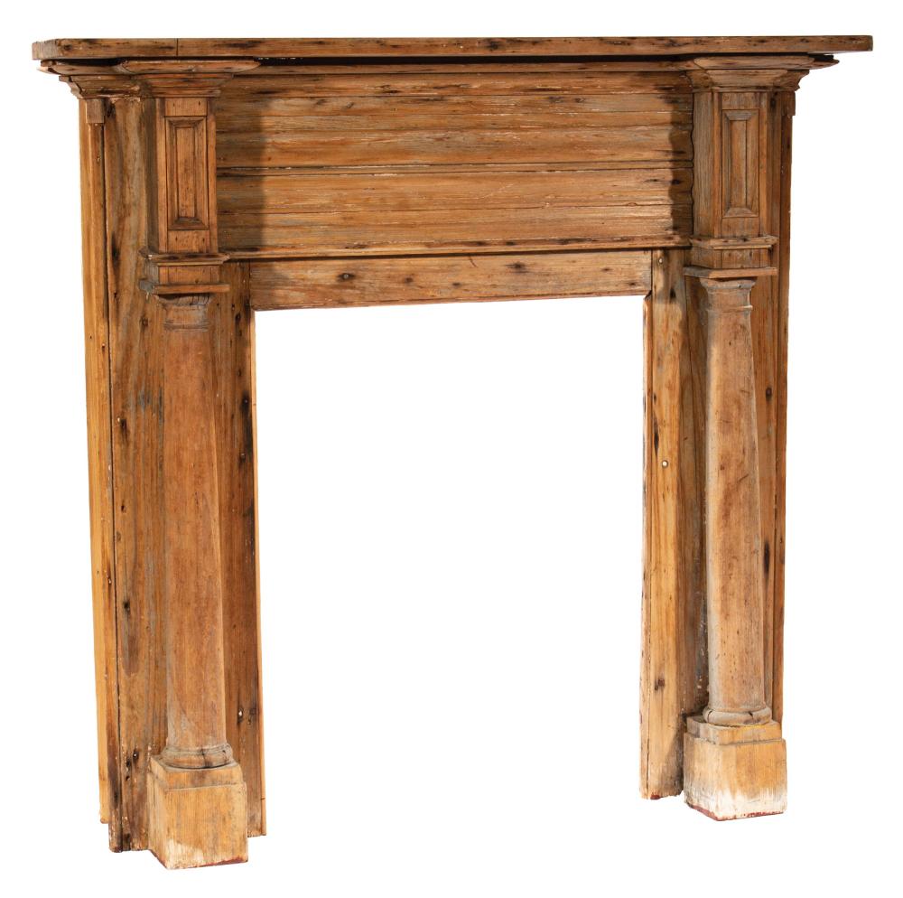 Appraisal: Louisiana Federal Creole Cypress Box Mantel early th c paneled