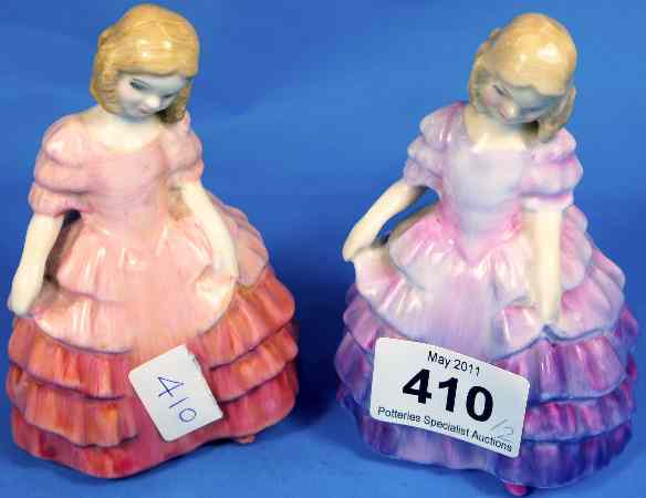 Appraisal: Royal Doulton Figures Rose HN purple Rose HN Pink